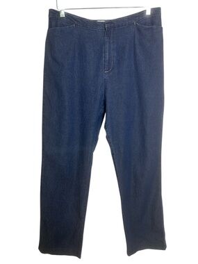 Kathy Ireland Size 12 Lightweight Dark Blue Denim Jeans